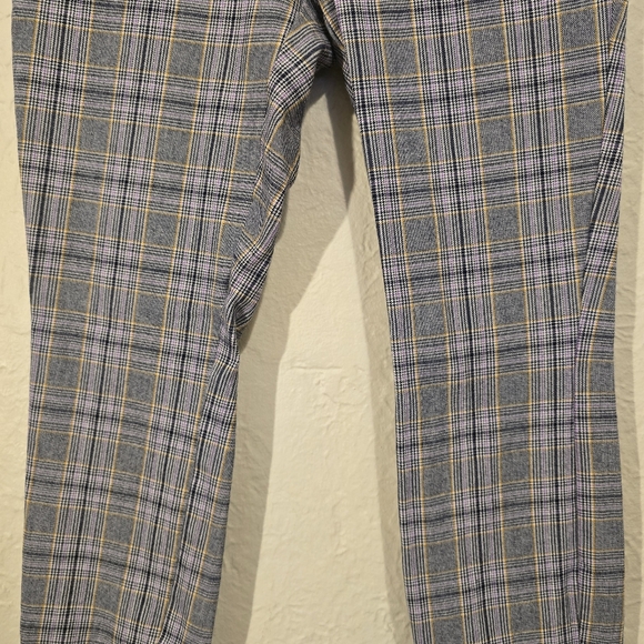GAP Glen Plaid Ankle Pants Glen Check Cropped Bottoms Casual Retro Pinup Size 0 - Picture 12 of 17